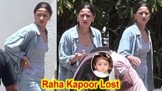 Raha Kapoor Got Lost Outside Home Alia Bhatt Worriedly Finding her Everywhere Asking Everyone [upl. by Ahsotal]