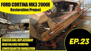 Ford Cortina rear end panel replacement [upl. by Imoin]