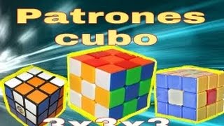 Los patrones más sencillos del cubo Rubik 3x3x3 [upl. by Kitchen]