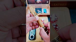 Perfectly Punch Cutting Toasting and Lighting a Toothy Cigar  Tabak Especial Dulce by Drew Estate [upl. by Yekim]