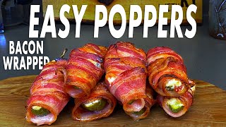 Easy Bacon Wrapped Jalapeno Poppers Made In The Oven [upl. by Harday]