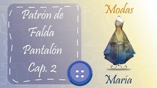 Modas María  Falda Pantalón 2da Parte [upl. by Ahselak]