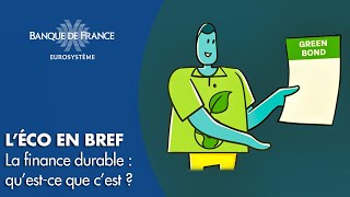 La finance durable  qu’estce que c’est   Banque de France [upl. by Lucilla319]