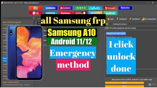 samsung a10 m10 frp unlock  a10 unlock just 1 click unlock tool [upl. by Ipoillak]