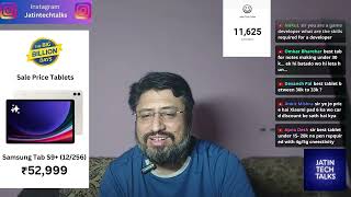 BBD 2024  Best tablets for students with Jatin Tech Talks Live jatintechtalks [upl. by Tuneberg]