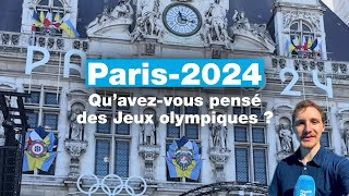 Paris2024  quavezvous pensé des Jeux olympiques  • FRANCE 24 [upl. by Ahsilam391]