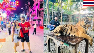 Pattaya Famous Walking Street Night Life 😨  Tiger Park Thailand street food amp more 🇹🇭 [upl. by Goodyear]