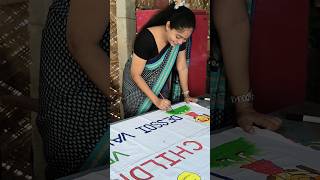 Childrens day  banner making 🤩 tutorial  like share subscribe funny [upl. by Martie53]