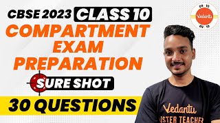 CBSE Compartment Exam 2023  Top 30 Questions of Maths  Compartment Exam Class 10 Maths Preparation [upl. by Phyllis]