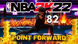 My POINT FORWARD BUILD broke the stage 1v1 court on NBA 2K22 [upl. by Selrac]