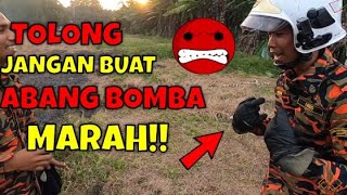 KENAPA ABANG BOMBA MARAH TUABANG BOMBA KELUAR KES  KEBAKARAN BELUKAR [upl. by Airretnahs]