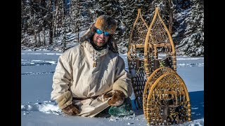 Do SNOWSHOES Work  Testing In DEEP SNOW Bear Paw Ojibwa Designs [upl. by Ybrik]