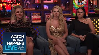 Are Hannah Ferrier And Captain Sandy Good  BelowDeckMed  WWHL [upl. by Baiel]