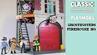 Playmobil Ghostbusters Set 9219 Firehouse HQ  Unboxing amp Review [upl. by Whitnell]