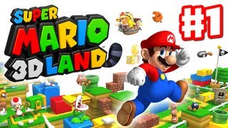 Super Mario 3D Land  Walkthrough Part 1  World 1 Nintendo 3DS Gameplay [upl. by Suh484]