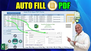 How to AUTOMATICALLY Fill PDF Forms Using Microsoft Excel in 1 CLICK [upl. by Schuler]