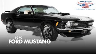 1970 Ford Mustang Cobra Jet 428  For Sale  Black [upl. by Ellehcit]