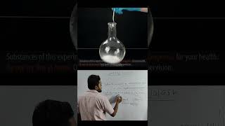 Sodium bicarbonate ammonium solution and hydrochloric acid Reaction chemistryexperiment [upl. by Yllop]