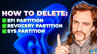 How to Delete EFI Partition ESP  System Partition  Recovery Partition on Windows 11 [upl. by Hallagan]