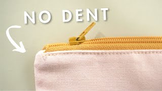 Easy Zippered Pouch with Lining BeginnerFriendly Tutorial [upl. by Xilef]