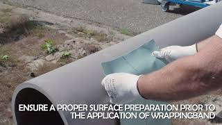 How to use STOPAQ® on a straight pipe using straight wrap [upl. by Sidonia]