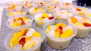 RESEPI Puding BuahBuahan Anti Gagal  TIPS Penting Puding Tak Berair [upl. by Eniamahs]