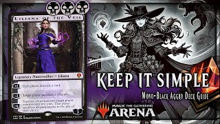 Rotation Proof MonoBlack Aggro 🖤 MTG Arena Deck Guide [upl. by Jean-Claude]