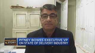 Pitney Bowes EVP on how a UPS strike would disrupt the economy [upl. by Odnesor]