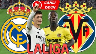 REAL MADRİD VİLLARREAL MAÇI CANLI İZLE [upl. by Nodyroc978]