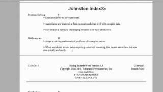 Interpreting the Johnston Index [upl. by Lerud577]