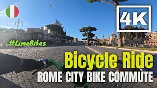 Bicycle Ride  Bike Commute in Rome on a Lime Bike Pt2 [upl. by Llij]