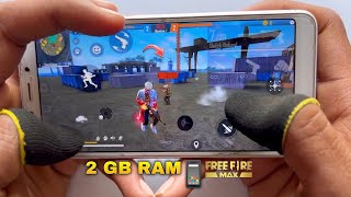 Play free fire max on 2gb ram mobile 3 finger handcam gameplay [upl. by Pelpel]