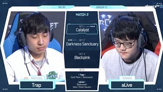 2018 GSL Season 2 Code S Ro32 Group D Match2 Trap vs aLive [upl. by Benioff]