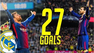 Todos los goles de Messi contra el real madrid 🐐messirealmadridbarcelonafutbol [upl. by Auhel]