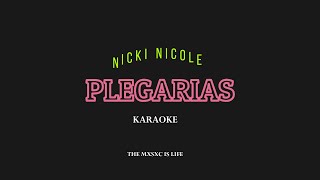 Nicki Nicole  Plegarias Oficial Karaoke [upl. by Milburn]