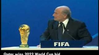 Qatar wins 2022 world Cup bid [upl. by Drofhsa575]