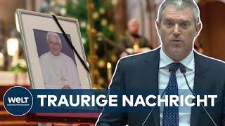 SCHLICHTE MITTEILUNG So hat der Vatikan den Tod von Benedikt XVI bekannt gegeben  WELT Dokument [upl. by Corene]