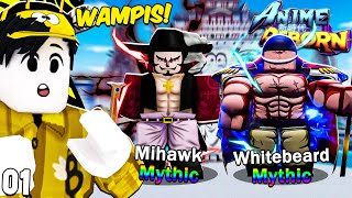 Anime Reborn  Heavenly Mythical Mihawk At Whitebeard Agad Super OP [upl. by Dej]