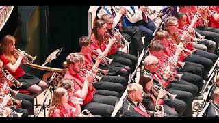 633 Squadron  Massed Bands at Huddersfield Town Hall 2024 [upl. by Gersham]