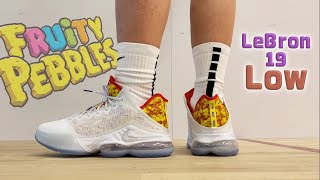 Nike LeBron 19 Low “Fruity Pebbles” [upl. by Elleinod]