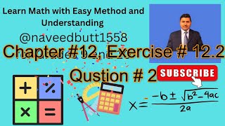 Math 9th Chapter  12 Exercise  122 Question  2 [upl. by Grubb]