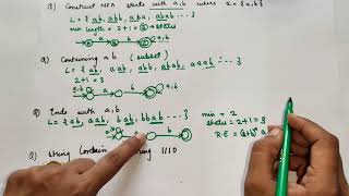 NFA examples  NFA problems with solutions non Deterministic Finite Automata examples Lect 8 [upl. by Cosimo634]