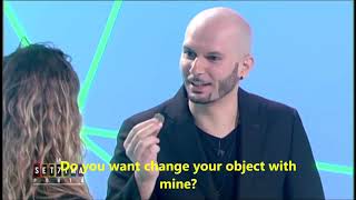 Raffaele Scircoli Mentalist Illusionist Tv Program  Cecchi Paone Sub Eng [upl. by Japeth739]