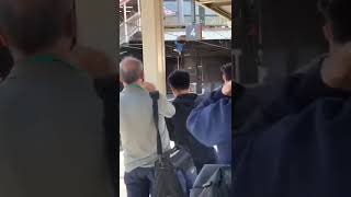 Man inconveniences Sydney Trains customers  Redfern Station with attempted Gymnastics Demonstration [upl. by Baggott]