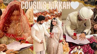 MY COUSINS NIKKAH  NIKKAH DAY VLOG🤍  NIKKAH CEREMONY  COUSINS GOT MARRIED💐 [upl. by Bail426]