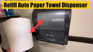 How To Refill EnMotion Hand Paper Towel Dispenser [upl. by Beckerman]