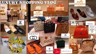 Luxury ShoppingChanelGucciHermèsPradaSale onVlog in Selfridges London [upl. by Sacci]