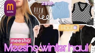 Meesho winter haul Trendy winter collection from meesho 🥶❄️ [upl. by Akissej]