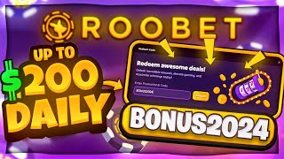 ROOBET PROMO CODE quotBONUS2024quot upto 200 BONUS in DAILY CASHBACK roobet promo code 2024 review [upl. by Pallas279]