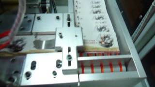 automatic plastic card PVC card embossing machine embosser YCT3 [upl. by Eedak]